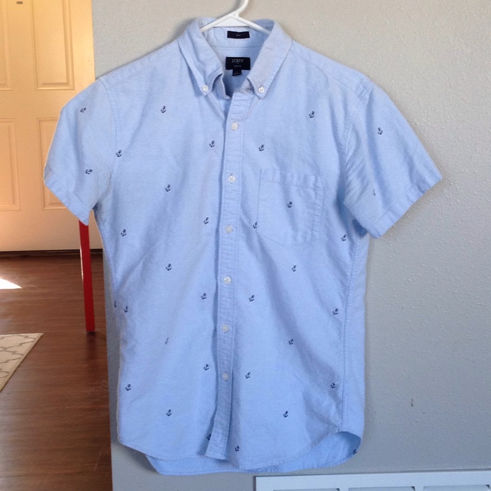Men's J. Crew Slim Oxford Blue